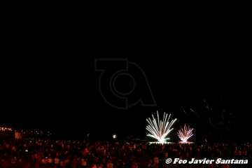 Los fuegos de Melenara 2018 (Foto Francisco Santana Ravelo)